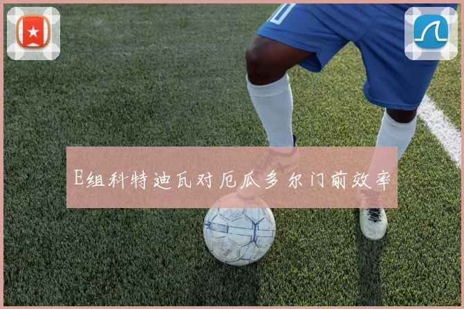E组科特迪瓦对厄瓜多尔门前效率